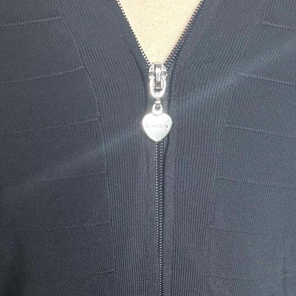 Bebe Black Ribbed Knit Dress - Picture 7 of 8